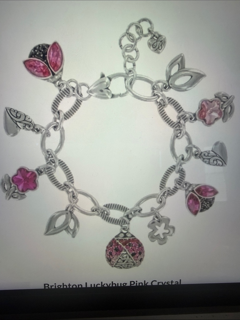 💕🆕 Brighton Lucky Ladybug Charm Bracelet NWT Rare Find * Perfect For Collectors